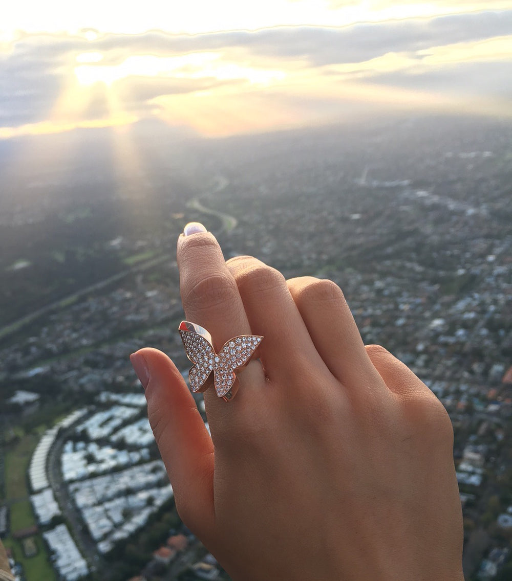 Odyssey diamond Butterfly ring by Stefano Canturi