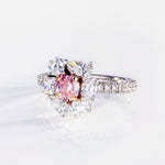 Primavera diamond halo and fancy intense pink diamond ring by Stefano Canturi
