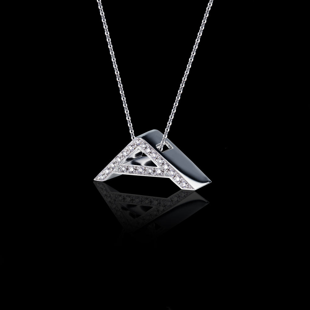 Alphabet diamond A pendant necklace by Stefano Canturi