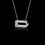 Alphabet diamond D pendant necklace by Stefano Canturi