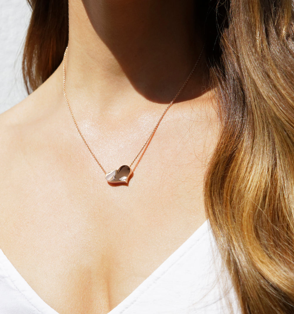 Odyssey Heart pendant necklace set in 18ct pink gold by Stefano Canturi