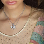 Odyssey diamond  Star pendant necklace set in 18ct white gold by Stefano Canturi