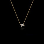 Cubism diamond pendant necklace set in 18ct yellow gold by Stefano Canturi