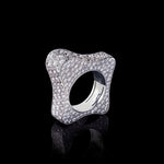 Island Luxe diamond Liquid ring in 18ct white gold by Stefano Canturi