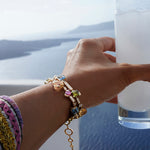 Cubism Colourburst 2 row bracelet in 18ct yellow gold by Stefano Canturi