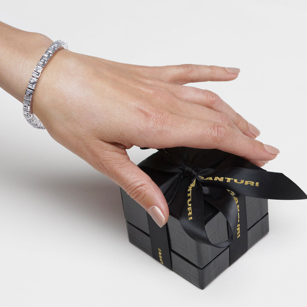 Cubism diamond bracelet set in 18ct white gold by Stefano Canturi