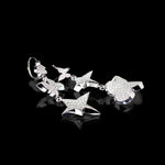 Odyssey 3 drop diamond earrings in 18ct white gold by Stefano Canturi