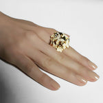 Odyssey multi-shape diamond ring in 18ct yellow gold by Stefano Canturi