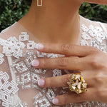 Odyssey multi-shape diamond ring in 18ct yellow gold by Stefano Canturi