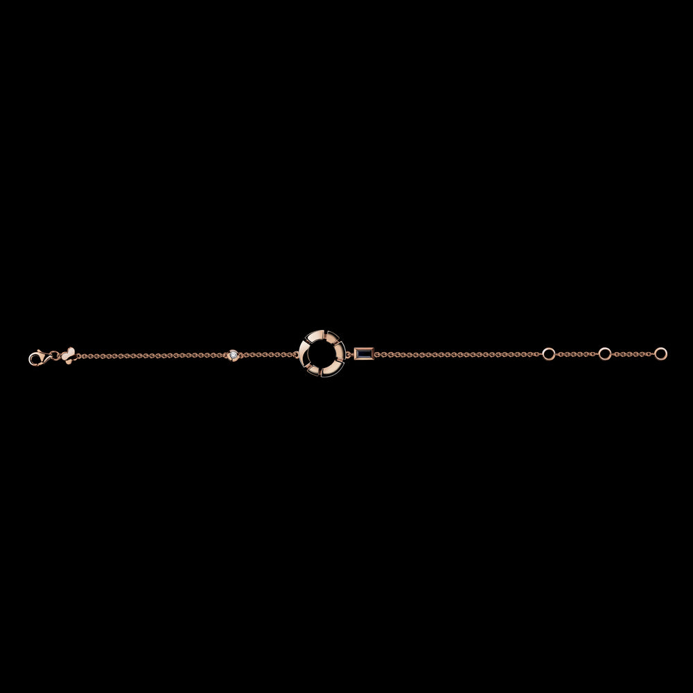 Regina fine plain bracelet in 18ct pink gold by Stefano Canturi