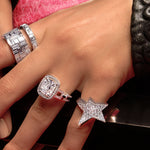 Canturi diamond rings in 18ct white gold by Stefano Canturi