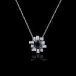 Stella diamond and Australian black sapphire necklace in 18ct white gold by Stefano Canturi
