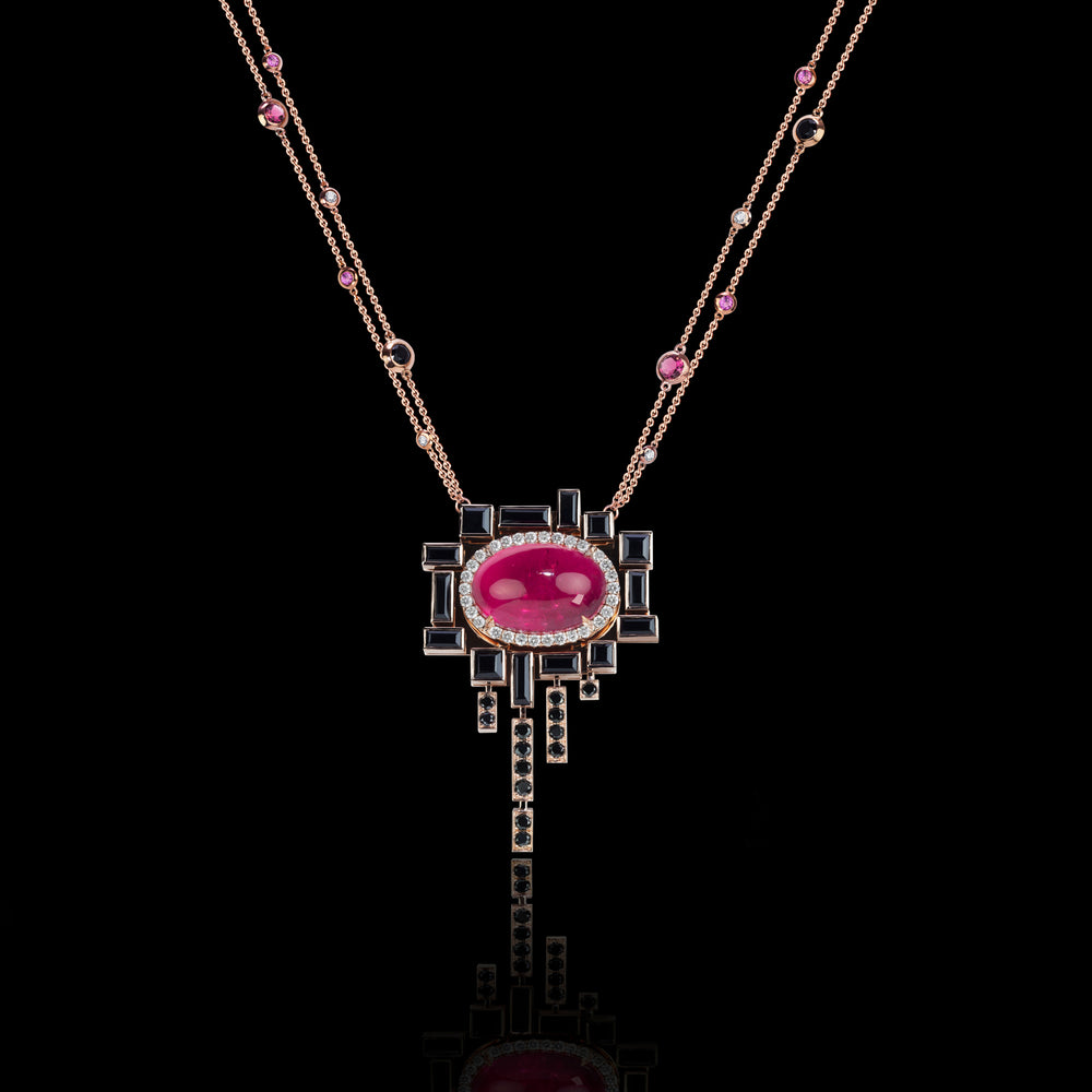 Stella diamond neckpiece in 18ct pink gold by Stefano Canturi